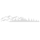 skrskr 1 Stück Universal Vinyl Bäume Bergwald Grafik Aufkleber Auto Emblem Grafik Emblem Aufkleber Körper Fenster Stoßfänger Aufkleber für Wohnmobil, Wohnwagen, LKW