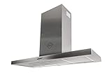 GURARI Wandhaube GCH F 118 120 IS, Dunstabzugshaube 120 cm, 1000m³/h, 3 Stufen, Abzugshaube,Edelstahl Haube,Ablufthaube,Umlufthaube,LED Beleuchtung