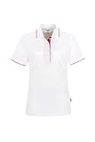 HAKRO Damen Polo-Shirt Casual - 203 - weiß/rot - Größe: L