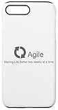 Agile Making Life Better Handyhülle für iPhone 7 Plus, iPhone 8 Plus Harte Schale Mit Silikonschicht Innen Phone C