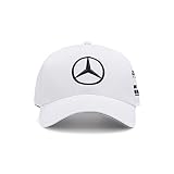 MERCEDES AMG PETRONAS Formula One Team - Offizielle Formel 1 Merchandise Kollektion - Lewis Hamilton 2022 Team Kappe - Weiß - Erwachsene - Einheitsgröß