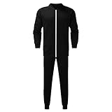 Herren Fitness Jogginganzug Sportanzug Trainingsanzug Herren Jogging Anzug Jacke Sport Hose Fitness Hoodie Hose Einfarbig Herren Jumpsuit Onesie Trainingsanzug Jogginghose Fitness Bekleidung