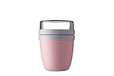 Mepal Lunchpot Ellipse Nordic pink – 500 ml praktischer Müslibecher, Joghurtbecher, to go Becher – Geeignet für Tiefkühler, Mikrowelle und Spülmaschine, Polypropyleen (PP), PCTG, 10.7