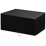 Gartenmöbel Abdeckung, Abdeckplane Gartenmöbel Verbessertes Schwerlast 420D Oxford Gewebe Wasserdicht Winddicht UV-Beständiges Sitzgruppe Schutzhülle für Gartentisch 280x170x80cm Schw