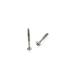 Stahlhelden - 100 Stück Edelstahl-Schrauben A2-3x30mm Torx Schrauben - mit Teilgewinde und Senkkopf - Edelstahl Spanplattenschrauben verwendbar für Holzbau oder als Universalschraube V2
