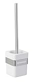WENKO WC-Garnitur Premium Plus - WC-Bürstenhalter, Edelstahl rostfrei, 9.5 x 37 x 11.5 cm, G