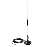 CB-Antenne 28 Zoll tragbare Indoor/Outdoor Antenne mit robuster Magnethalterung, mobiles Autoradio, 27 MHz, alle CB-Radioantenne für President Midland Cobra Uniden (1 Komplettset)