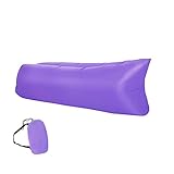 Retoo Wasserdichtes Aufblasbares Sofa 190x70cm mit Kompakte Tragebeutel, Luftsofa und Reißfestem Gewebe von bis zu 200kg, Ideal für Camping, Meer, Strand, Air Lounger, Indoor und Outdoor, V