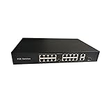 ZSR-haohai Webcams Bündel 1U-Chassis 16-Port Piepen Switch 2ch Gigabit Uplink Network Ethernet mit 1 Port 100 0m SFP. Slot Panorama-R