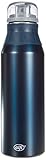 alfi elementBottle 900ml, Edelstahlflasche Pure blau, dicht, spülmaschinenfest, BPA-Frei, Wasserflasche 5357.215.090, Trinkflasche Edelstahl für Kinder, Schule, Sport, to Go, Flasche für S