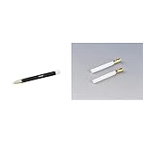 Hama Glasfaserradierer für elektrische Kontakte, Glasfaser, Schwarz & 2er Set Ersatzmienen für Glasfaserradierer, Weiß