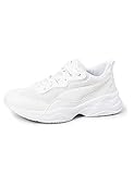 PUMA Damen Cilia Sneaker, Weiß Puma White Gray Violet Puma Silver, 38.5 EU