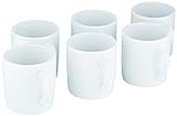 Baker Ross E774 Mini-Porzellan-Tassen (6 Stück) - Kleine Tassen für Kinder zum Dekorieren und G