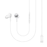 2 x Ohrhörer, kabelgebunden, kompatibel mit Samsung Galaxy Note 10, Original von AKG Typ-C mit Mikrofon und Fernbedienung für Galaxy Note 10 10+ S10, S9 Plus Edge (weiß)