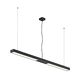 Arcchio LED Pendelleuchte 'Rontan' (Modern) in Schwarz aus Aluminium u.a. für Arbeitszimmer & Büro, inkl. Leuchtmittel - Büro-Hängeleuchte, Hängelampe, Lampe, Deckenleuchte, Deckenlampe, Häng