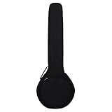 zebroau Banjo-Aufbewahrungstasche mit 5 Saiten, schützender Banjo-Koffer mit verstellbarem Gurt, für Musikinstrumente, Thanksgiving, Banjos Zubehör, Schw