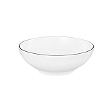 Seltmann Weiden Lido Black Line Dessertschale Rund, Schw