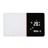 Ksodgun 95-240V Programmierbares Thermostat 5+1+1 Sechs Perioden Touchscreen LCD mit Hintergrundbeleuchtung Boilerheizung Temperaturregler 5