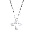 Elli Halskette Kreuz Cross Symbol 3D 925 Sterling Silb