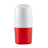 XiYou Eismaschine Eismaschine Hause Kleine Hausgemachte Mini Fruchteis Eismaschine Kegelmaschine Machen Lecker (Rot, 13,4 x 10,5 x 21,2 cm)