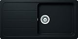 SCHOCK Küchenspüle 100 x 50 cm Formhaus D-100L Nero - CRISTALITE Granitspüle ab 60 cm Unterschrank-B