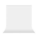 UTEBIT Backdrop Weiß 1,5x2m / 5x6.5ft Fotohintergrund Weiß, Faltbare Fotostudio Hintergrund, 100% Polyester Whitescreen Background Fotoleinwand für Fotografie, Video und F