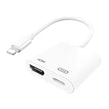 HDMI Adapter für Phone/Pad zu TV, 1080P Lighting HDMI Digital AV Adapter Video & Audio Sync Screen Konverter, Plug and Play