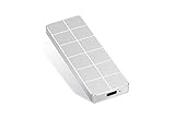 Externe Festplatte, 1 TB, 2 TB, tragbar, extra dünn, Festplatte, Typ C Festplatte für Mac, PC (2 TB, Silber)