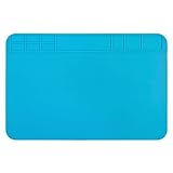 ansd Lötmatte,Lötmatte Silikon,500℃ Hitzebeständige Arbeitsmatte, 30x20cm Reparaturmatte,antistatisch Soldering Mat,für Lötpistolen, Heißp