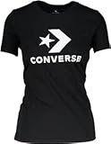 Converse T-Shirt Damen Star Chevron Tee 10018569 001 Schwarz, Größe:M