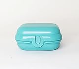 TUPPERWARE Snackbox, Brotdose, Vesperbox, Lunchbox Twin Gr.1 Türkis + Kiwilö