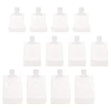 EXCEART 12PCS Reise Größe Nachfüllbare Leere Squeeze Beutel Lotion Shampoo Dusche Gel Tasche Kosmetische Toilettartikel C
