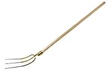 KOTARBAU® Forke 3 Zinken mit Stiel Heugabel Mistgabel Mistforke Gartengabel Gartenforke Dunggabel Spatengabel Gabel für Garten Drahtgabel für Garten und Landw