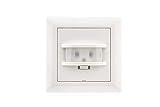 HUBER Motion 14 PIR Bewegungsmelder 170°für Innen I Unterputz Bewegungsmelder, 2 Sensoren - Motion Sensor mit Schalter, auch für Schalterserien [55x55mm], 2-Draht-Technik