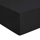 Amazon Basics - Premium-Spannbetttuch, Jersey, Anthrazit - 120 x 200