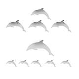 Bediffer Wand-Kunst-Abziehbilder, Dreidimensionales Wanddekor Moderner Spiegel-Wandaufkleber für Türen für Schrank