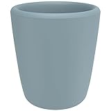 Becher aus Silikon in Pastellfarbe Blau | Trinkbecher für Baby und Kind | Kindergeschirr | bruchsichere Tasse 130ml | Silikongeschirr für Kinder (Ether, 130ml)