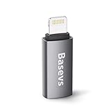 [Apple MFi Zertifiziert] Basevs Lightning auf USB C Adapter für USB-Typ-C-Kabel 18 W PD Schnellladefunktion kompatibel mit iPhone iPad iPod - 1 Pack