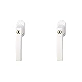 ABUS Fenstergriff abschließbar FG210, Triples Set-3-Stück gleichschließend, weiß & Fenstergriff abschließbar FG210, weiß, 59487