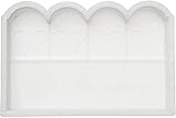 Home Garten Bodenstraße Betonformen Steinziegel Pfad Mold Gebäude Zubehör (Color : 42x25x5 cm|White)