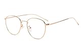 Blaulichtfilter Brille Damen Herren Metall Frame Retro Blockieren Blaulicht Gaming brille Computerb