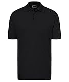James & Nicholson Herren Classic Polo Poloshirt, Schwarz, XXL