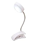 TOSSPER Tragbare Led Tischlampe Clip Schreibtischlampe Klemme Lesung Studie Bett Laptop Schreibtisch Helle Leichte Zeichentisch Lamp