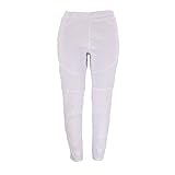 Damen Elastische Taillenhosen Fashion Stitching Trend Washing Streetwear Casual Vielseitig Basic Stretch Slim Hose L