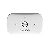 GlocalMe NEOS mobiler WLAN Router, 4G LTE, 2200mAh Akku, Verbindung für 16 Geräte, kompatibel mit Allen lokalen europäischen und asiatischen SIM Karten, Mobiler WiFi Hotspot (weiß)