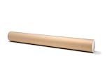 Runde Versandhülse, bis DIN A0, Versandrolle als Verpackung für Zeichnungen und Poster, mit Deckel, Durchmesser 10,0 cm x 90,0 cm, b