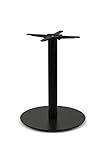 DUBLINO Tischgestell PJ7086 (Tischbein), pulverbeschichtet, schwarz | Tischsäule Höhe 73 cm | Bodenplatte Durchmesser 56 cm | Gastro Q