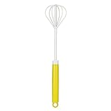 GIGIMountain Schneebesen, Küchenbesen, Profi-Küchenutensilien, Ballon-Schneebesen, Handmixer für Eier, zum Rühren, Schlagen und Rühren, Gelb