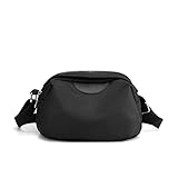 ZZSRJ Fashion Ladies Schulter Messengerbeutel Tarp Oxford Messenger Bag Handtasche große Kapazität Reisetasche Brieftasche Brieftasche (Color : Svart, Größe : One Size)