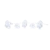 Konstsmide Weihnachten Outdoor Figuren Außenleuchten Acryl Deko Fünf Baby Eisbären/Außenbeleuchtung (IP44) / 40 eisweiße LEDs/transparentes Kabel, Plastik, weiß, Einheitsgröß